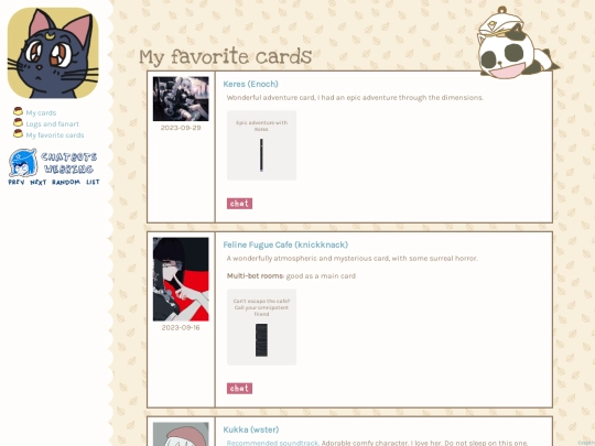 recommendations screenshot
