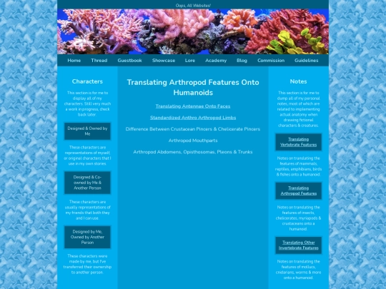 Notes/arthropod_notes screenshot
