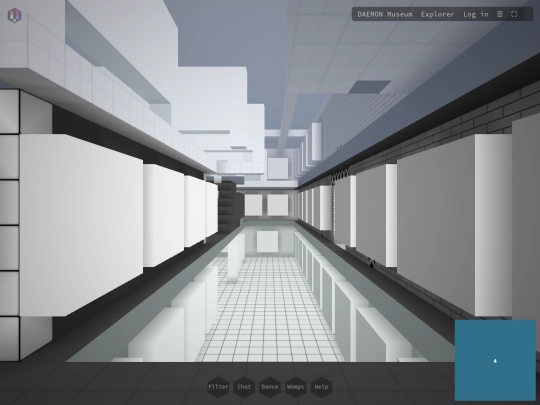 cryptovoxels/museum screenshot