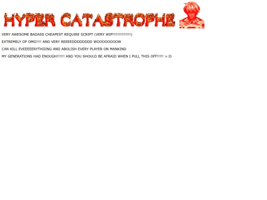 scripts/Hyper_Catastrophe screenshot