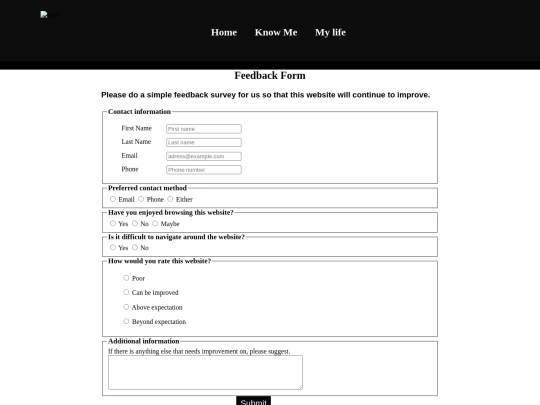 form screenshot