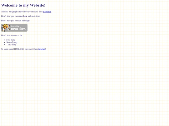 test screenshot