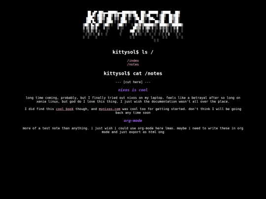 notes screenshot