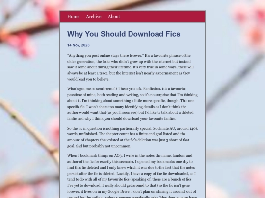 blog/posts/2023-11-14-Why-You-Should-Download-Fics screenshot