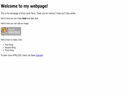 index screenshot