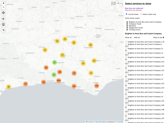 mapBrighton screenshot