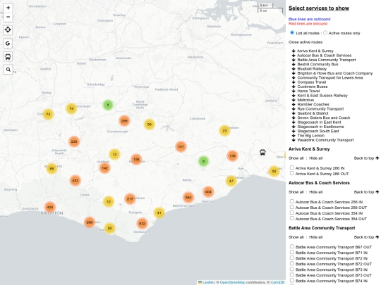 mapEastSussex screenshot