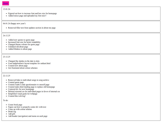 weblog screenshot