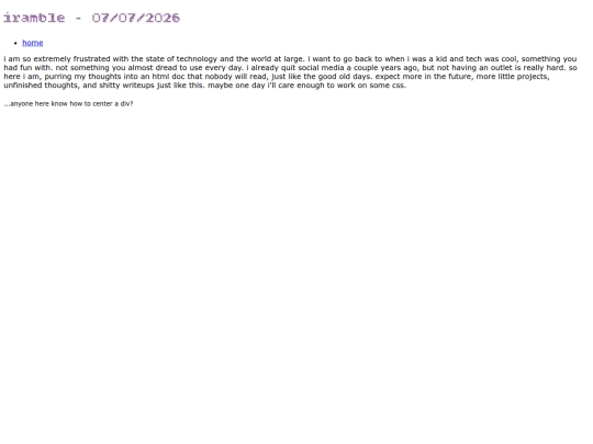 iramble1 screenshot