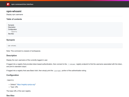 Dandylion's meadow/src-node/node_modules/npm/docs/output/commands/npm-whoami screenshot