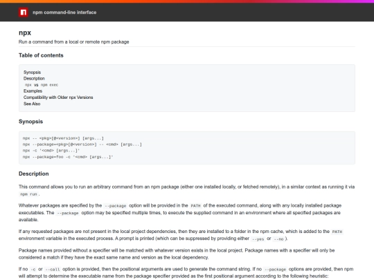 Dandylion's meadow/src-node/node_modules/npm/docs/output/commands/npx screenshot