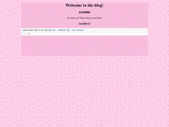 Blog screenshot