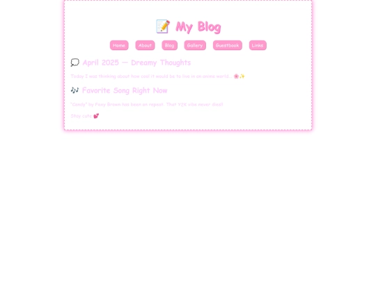 blog screenshot