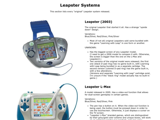 systems screenshot