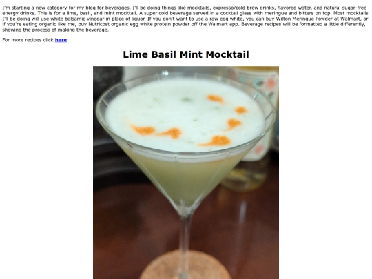 limebasilmintmocktail screenshot