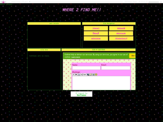 socials screenshot