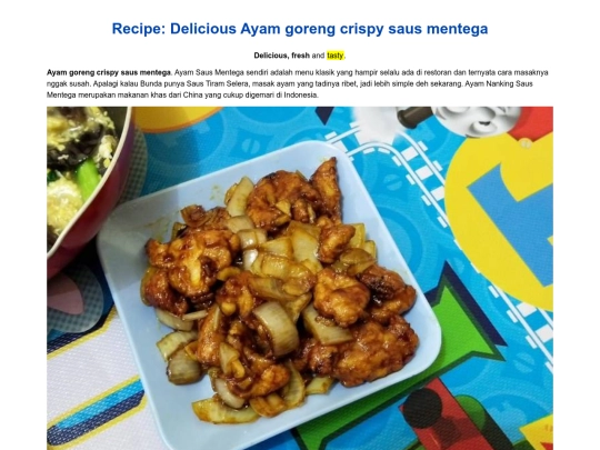 1-recipe-delicious-ayam-goreng-crispy-saus-mentega screenshot