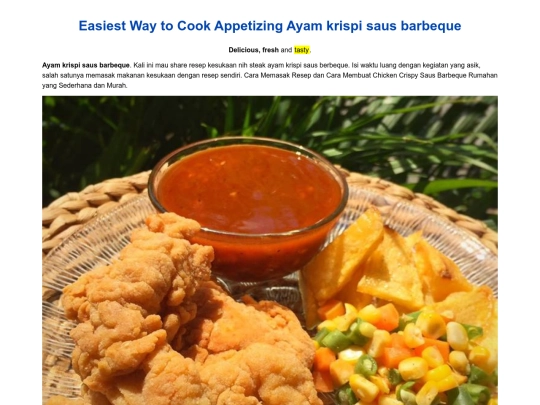 3-easiest-way-to-cook-appetizing-ayam-krispi-saus-barbeque screenshot