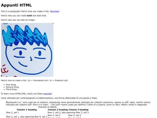 Appunti screenshot