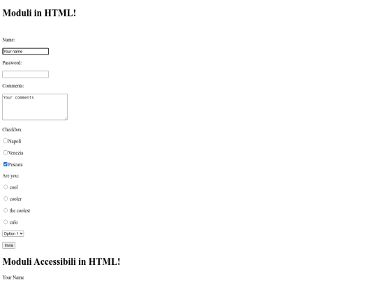 moduli screenshot