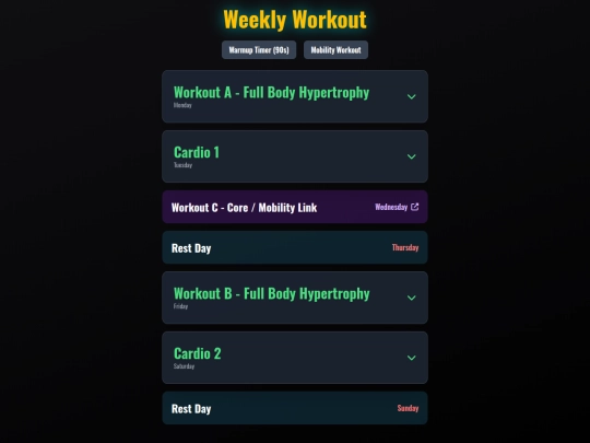 Book/testWorkout screenshot