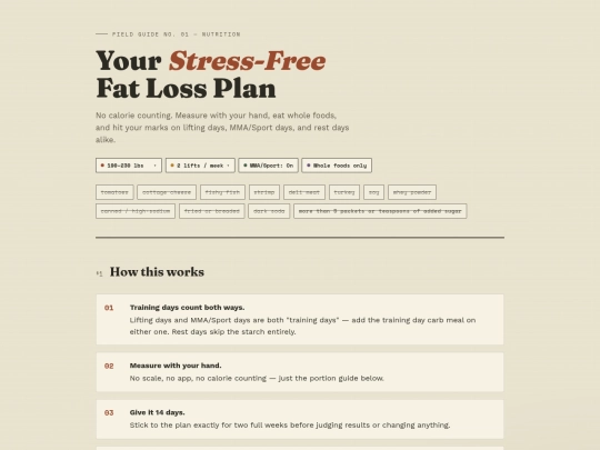 diet screenshot