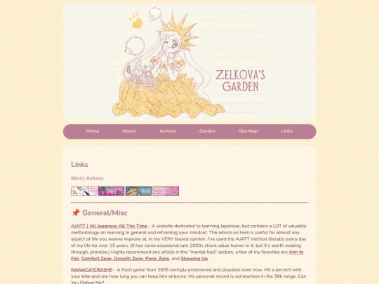 links screenshot