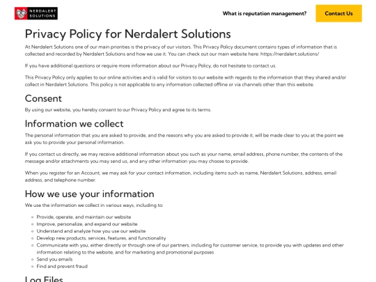 privacy-policy screenshot