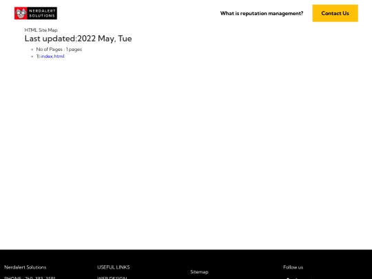 sitemap screenshot