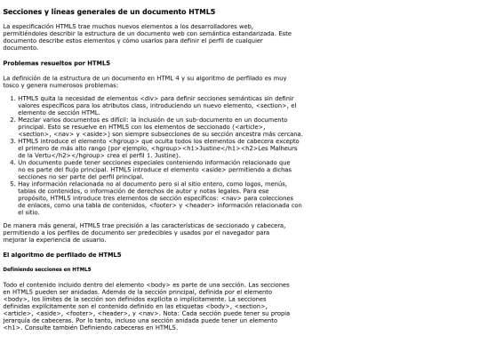 secciones screenshot