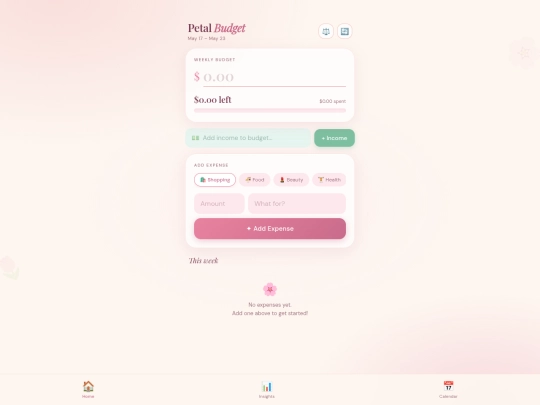 budget screenshot
