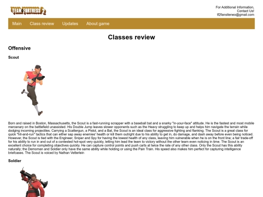 classes screenshot