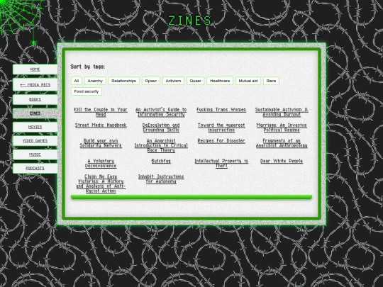 media/zines screenshot
