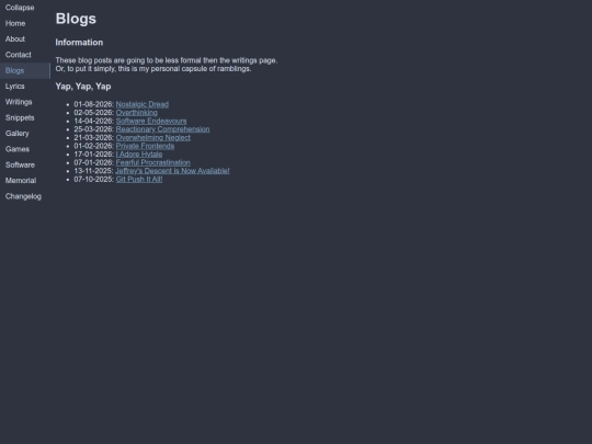 blogs screenshot