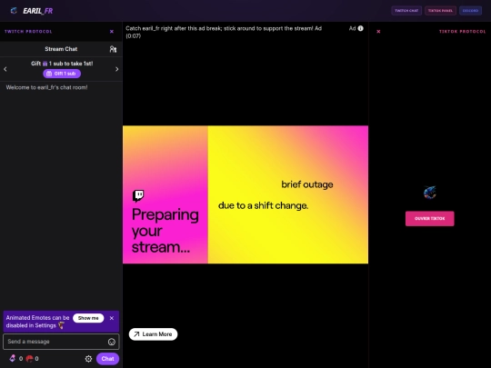 live screenshot