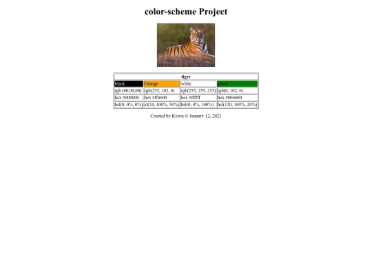 color /color-scheme screenshot