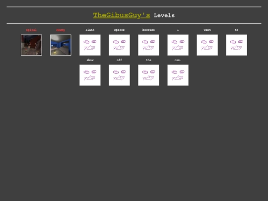 levels screenshot