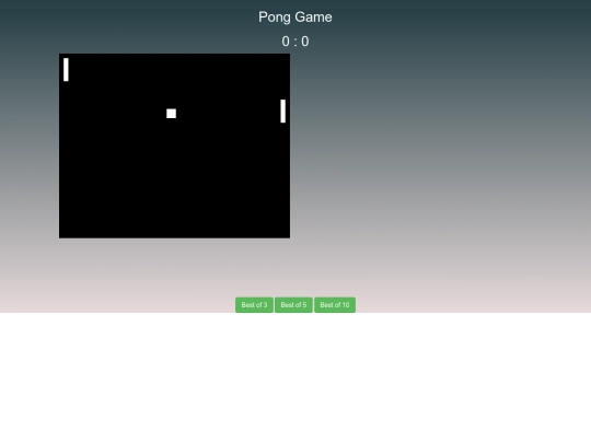 pong screenshot