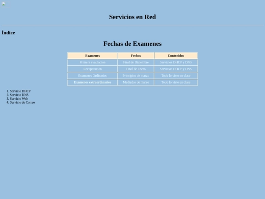 Clase/Servicios en Red screenshot