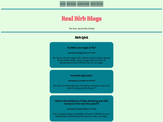 birbQA screenshot