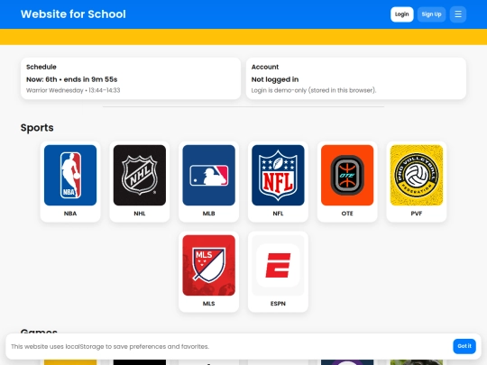 website screenshot