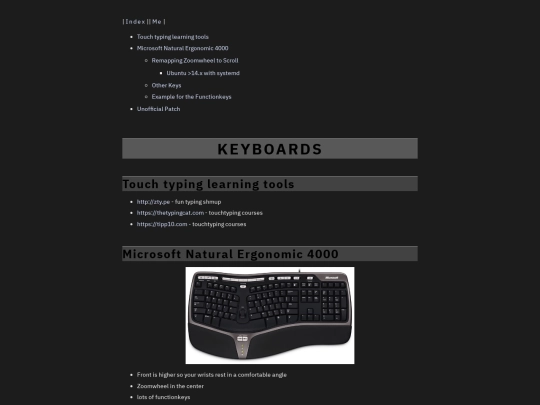Keyboards screenshot