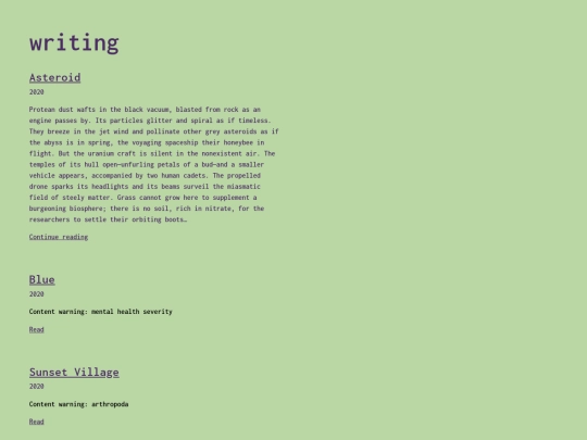 writing/2 screenshot