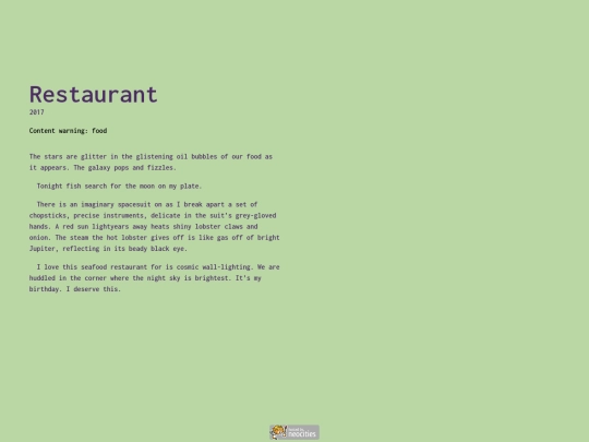 writing/restaurant screenshot