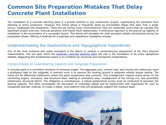 common-site-preparation-mistakes-that-delay-concrete-plant-installation screenshot