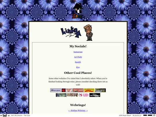 links screenshot