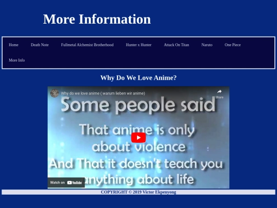 info screenshot