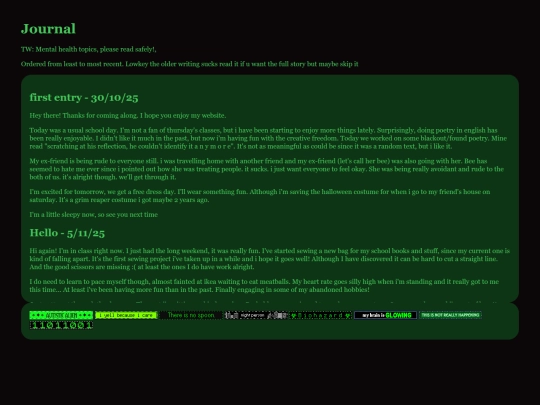 journal screenshot