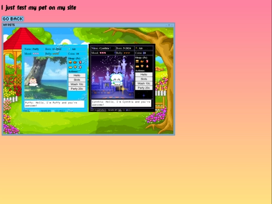 pettest screenshot