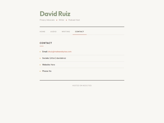 contact screenshot